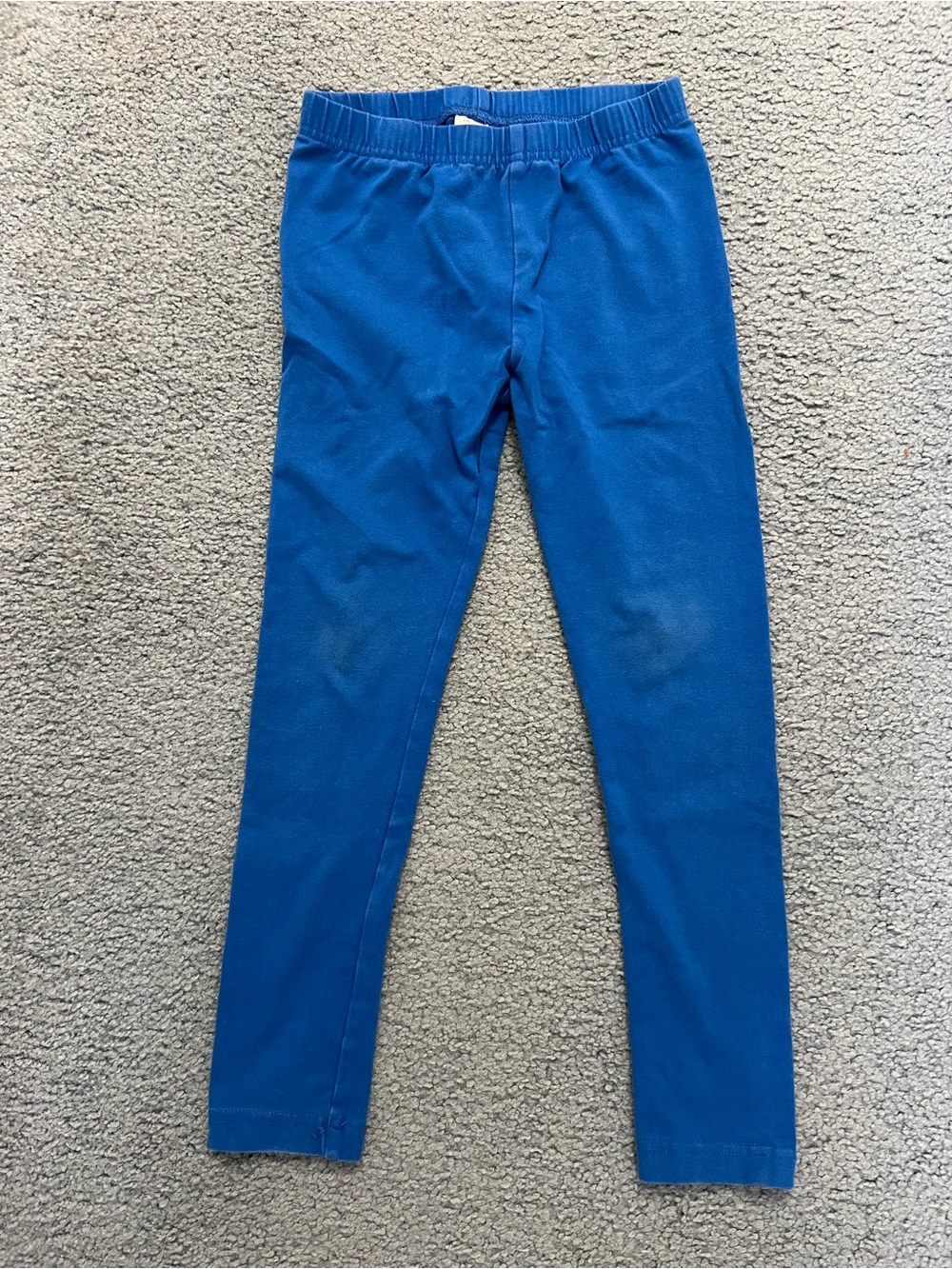 Kid Blue Stretch Leggings - Hanna Andersson; 120cm, 6-7T